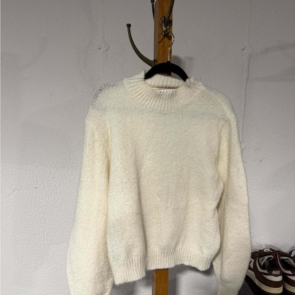 HYFVE Cream Crew Neck Sweater